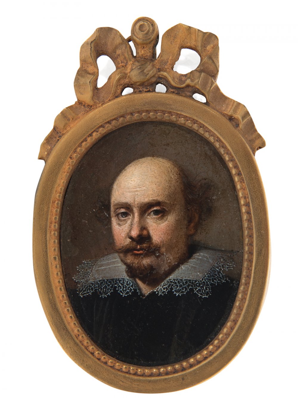 Dutch school; circa 1600."Portrait of a gentleman.Oil on copper.It has a 19th century gilt frame.