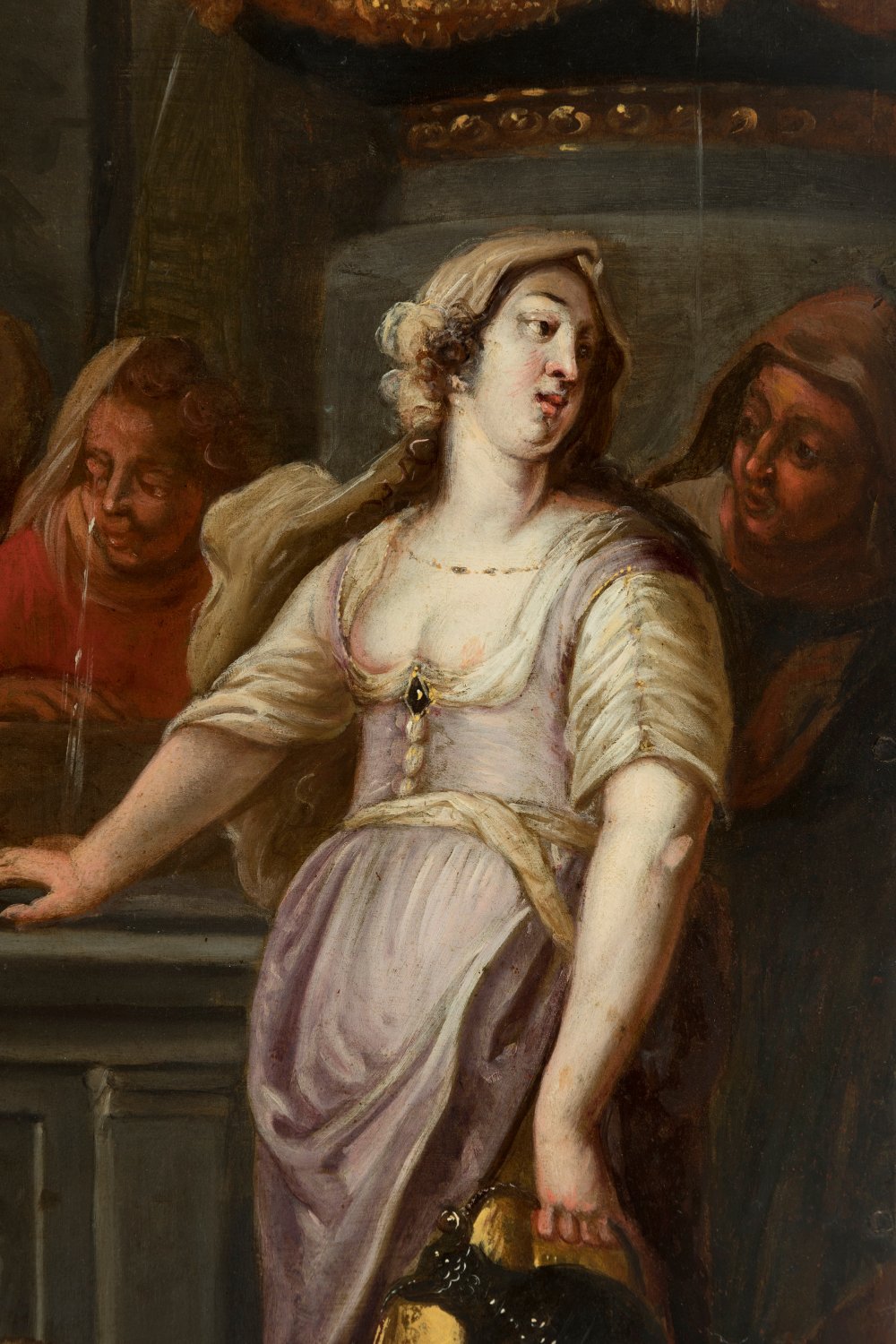 Flemish school of the second third of the 17th century."Rachel at the well".Oil on copper. - Image 2 of 6