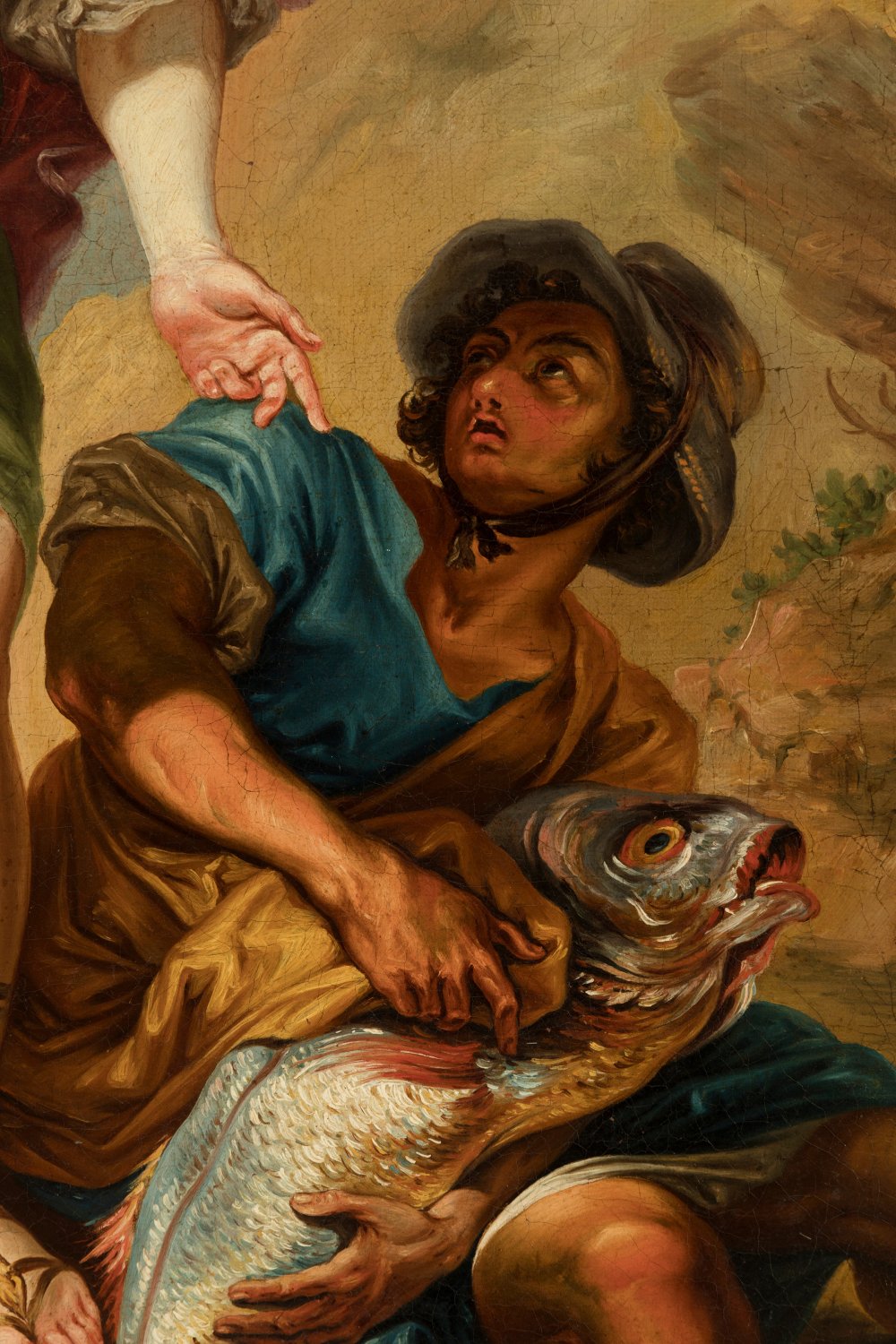 Circle of VICENTE LÓPEZ PORTAÑA (Valencia, 1772 - Madrid, 1850)."The Archangel Raphael and Tobias". - Image 3 of 6