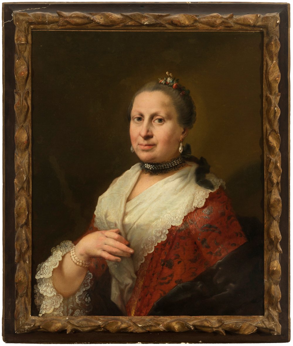 Attributed to PIETRO LONGHI (Venice, 1701 -1785)."Portrait of a Lady.Oil on canvas.The original - Image 2 of 7