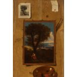 French school, circa 1700."Trompe l'oeil.Oil on canvas.Preserves original canvas.Provenance: private