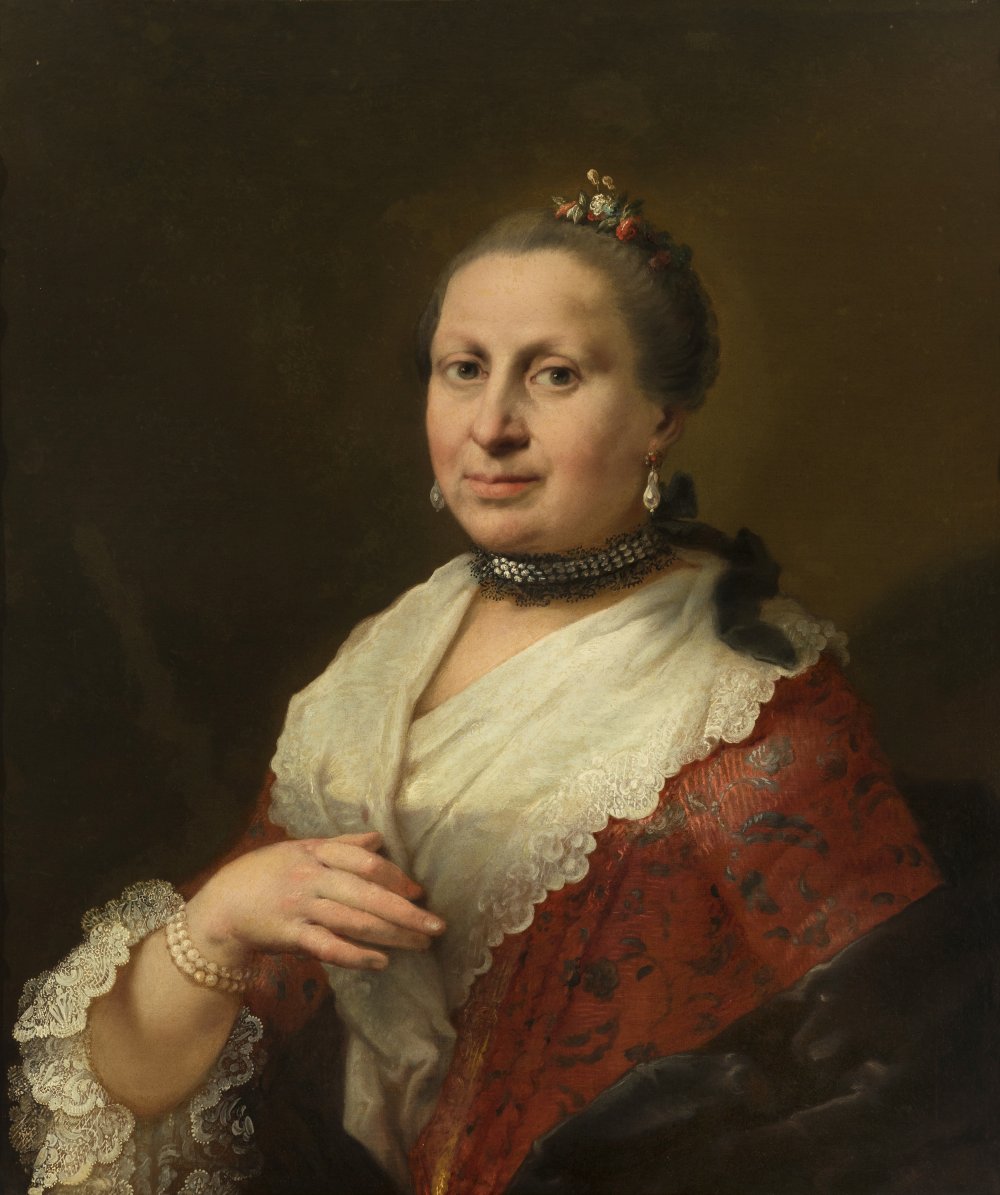 Attributed to PIETRO LONGHI (Venice, 1701 -1785)."Portrait of a Lady.Oil on canvas.The original