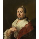 Attributed to PIETRO LONGHI (Venice, 1701 -1785)."Portrait of a Lady.Oil on canvas.The original