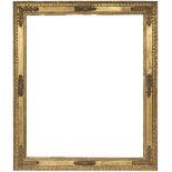 Frame; Italy, 17th century.Carved and gilded wood.Damage caused by xylophages.Provenance: private