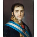 LUIS DE LA CRUZ Y RIOS Following Louis XVI models, 19th century. "Ferdinand VII".