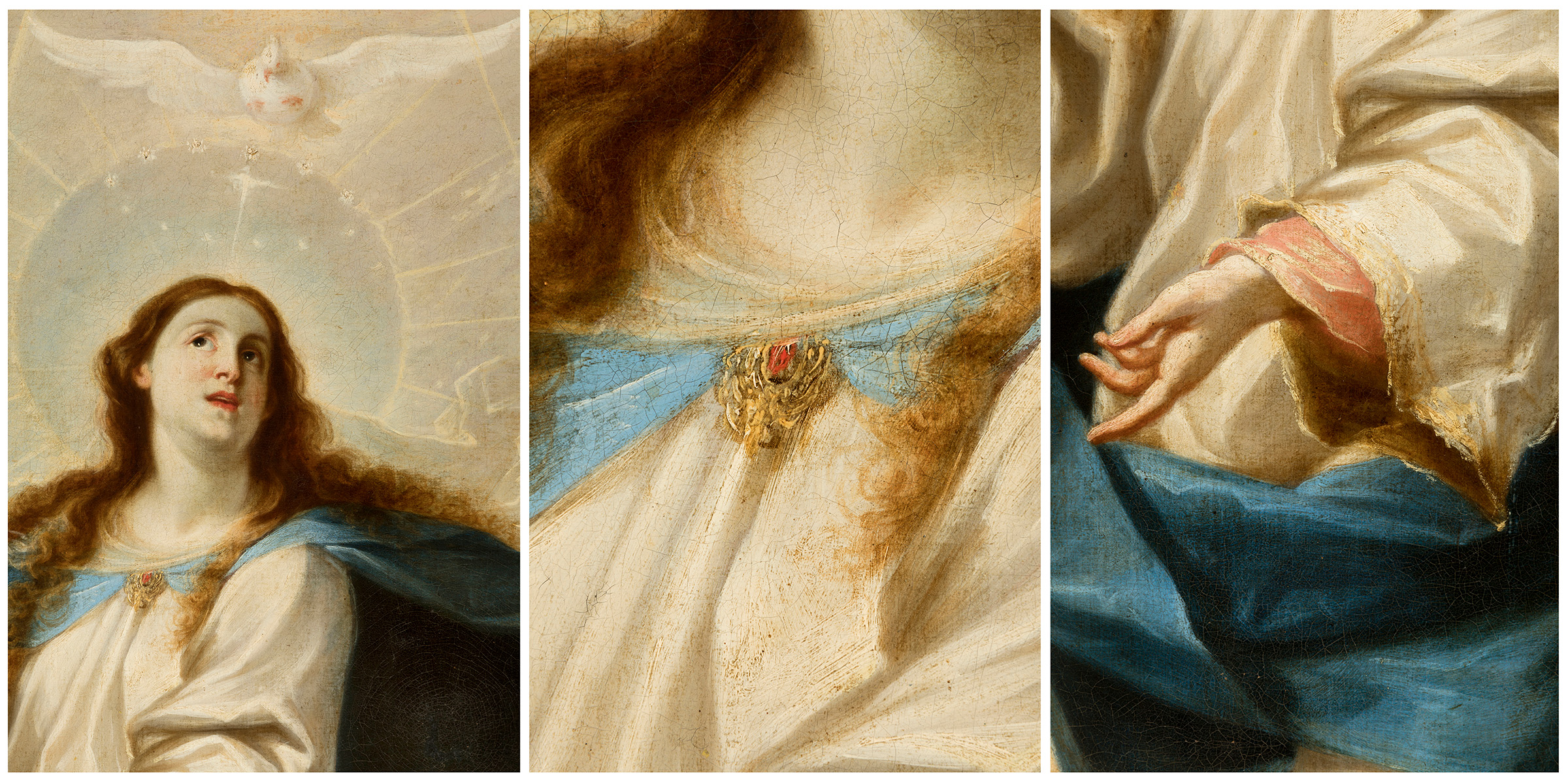 FRANCISCO DE SOLIS (Madrid, c.1620-1625 -1684)."Immaculate Conception.Oil on canvas. Relined. Signed - Image 3 of 7