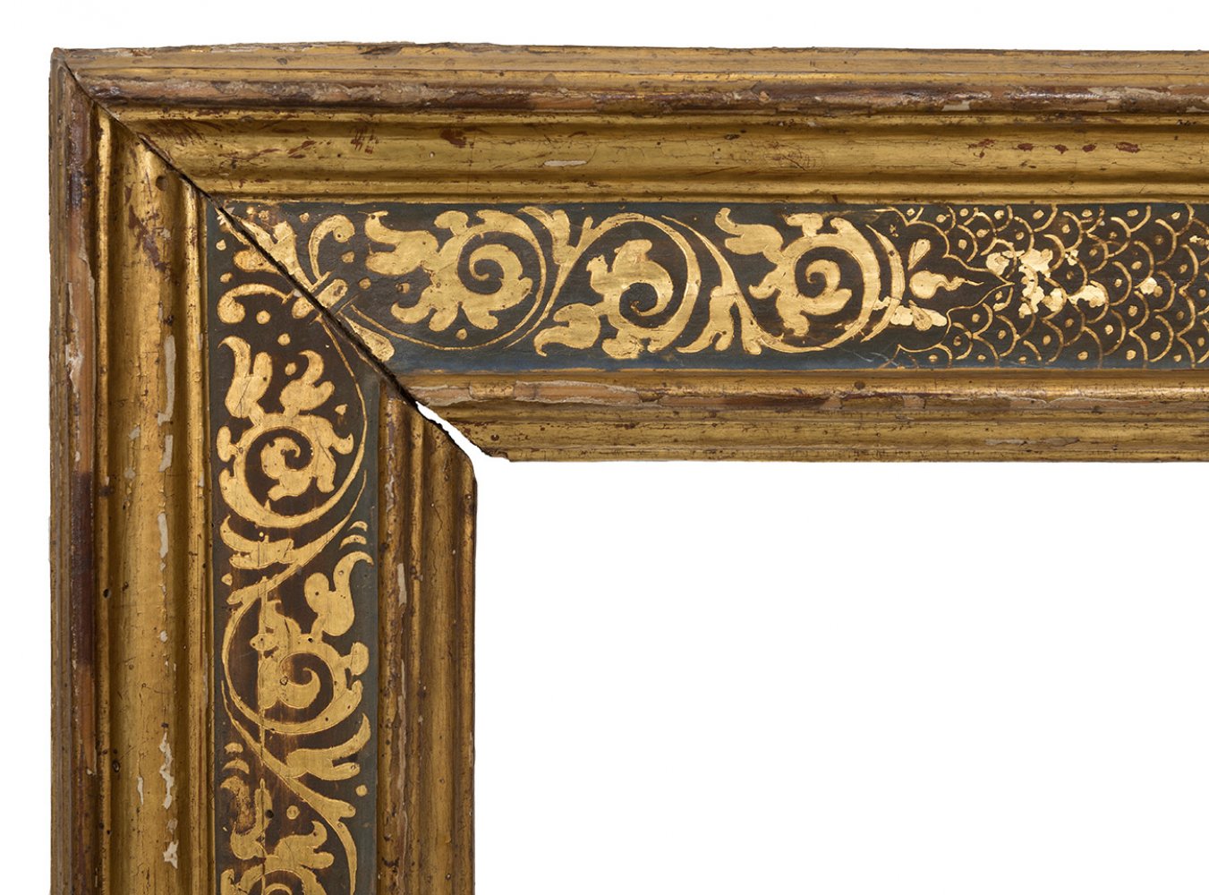 Frame; Italy, 16th century.Carved and stewed wood.Provenance: private collection conceived since the - Image 5 of 6