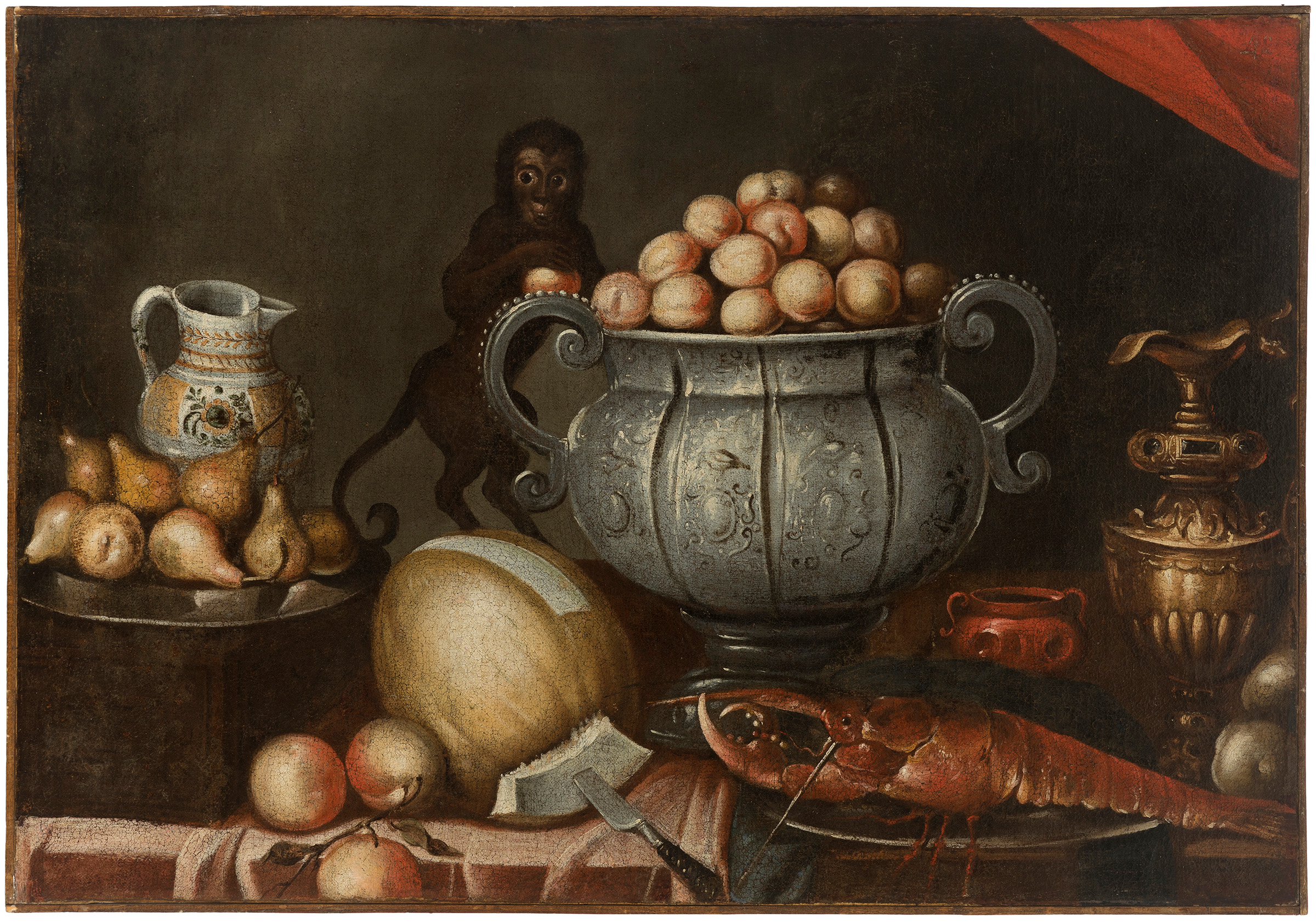 17th century Spanish school."Still life".Oil on canvas.Provenance: private collection conceived