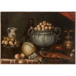 17th century Spanish school."Still life".Oil on canvas.Provenance: private collection conceived