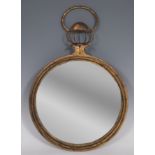 Mirror; 1940s.Gilt iron.Provenance: private collection conceived from the 70s between London and