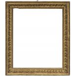 Frame; Italy, 17th century.Carved and gilded wood.Provenance: private collection conceived since the