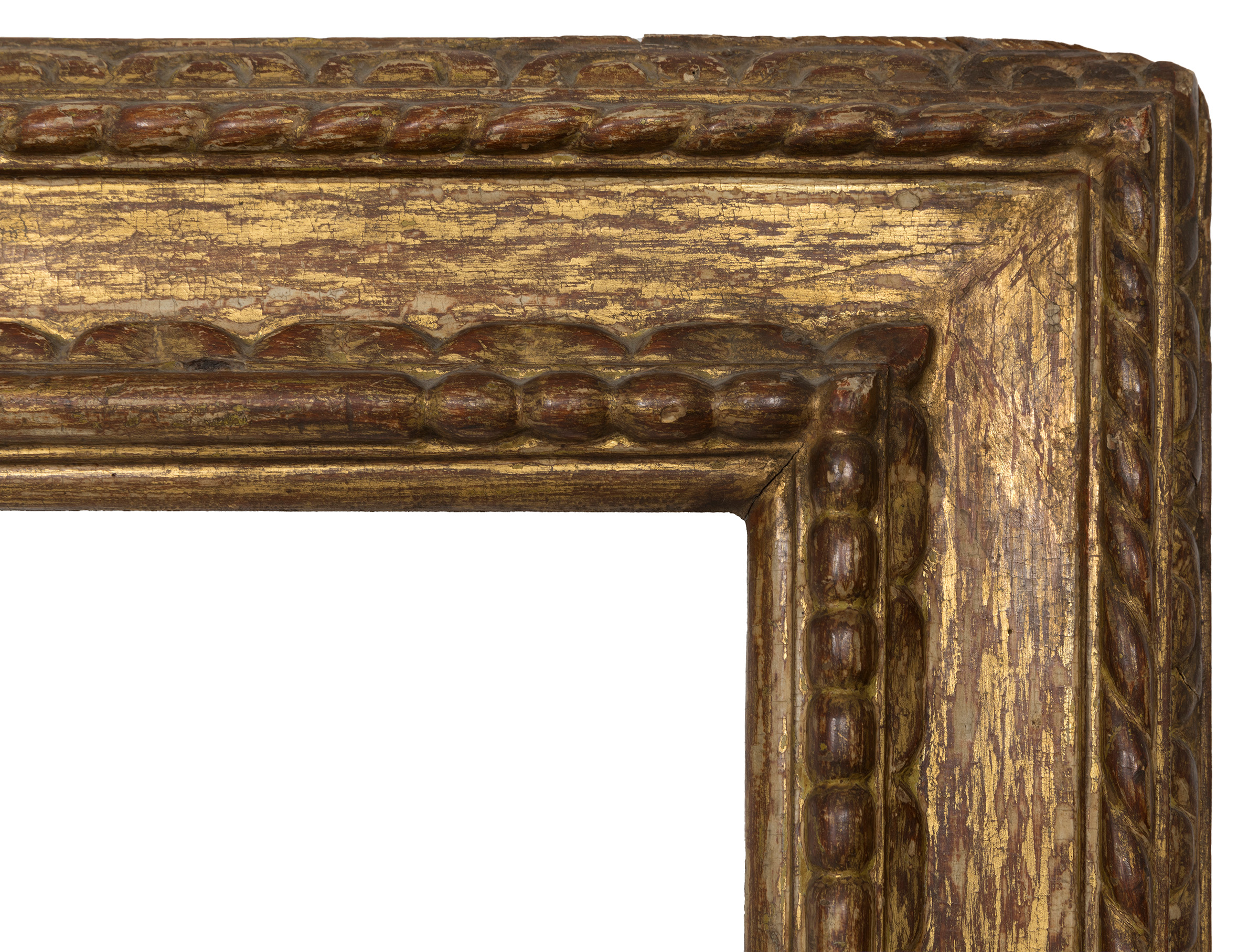 Frame; Spain, second third of the 17th century.Carved and gilded wood.Provenance: private collection - Image 4 of 6