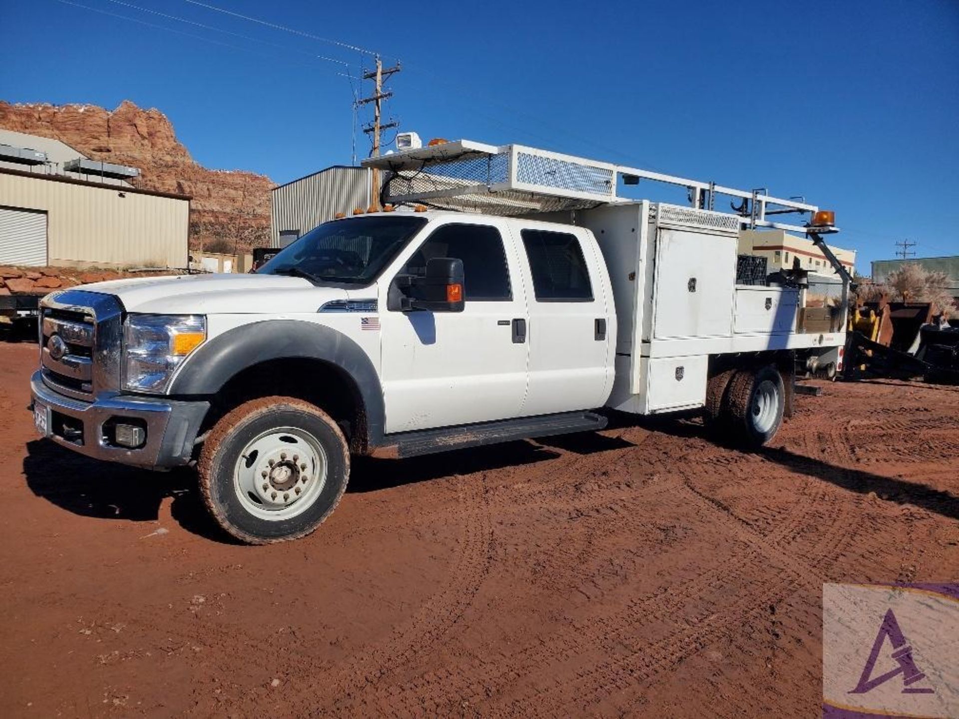 2011 Ford F-550 4x4 Crew Cab Pickup w/ Remote Start, Honda Generator, V10 Gas Engine - Image 2 of 46