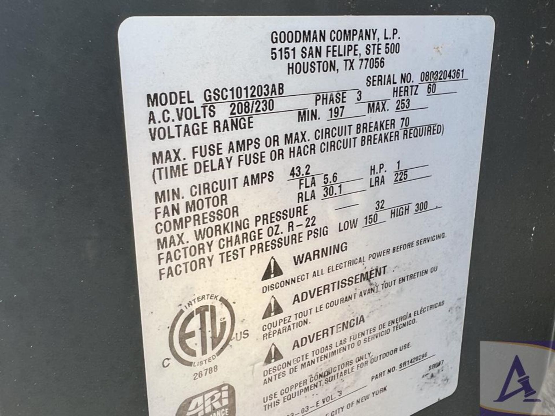 (4) AC Units, (1) Furnace - Image 18 of 22