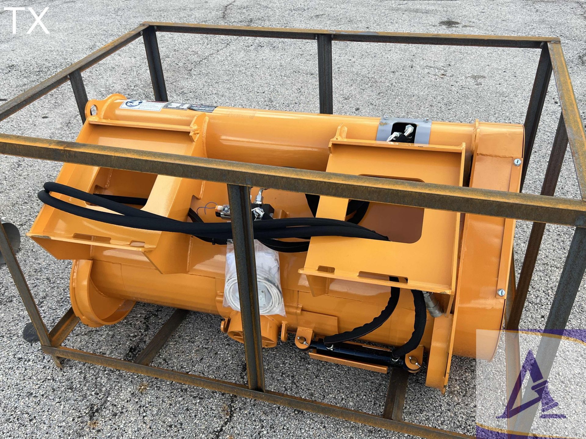 NEW! Cement Mixer Skid Steer Attachment with Hose - Image 2 of 7