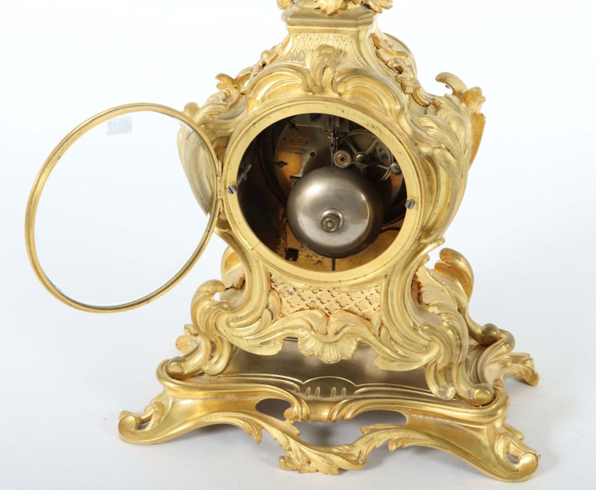 Pendule im Louis XV-Stil mit - Image 3 of 4