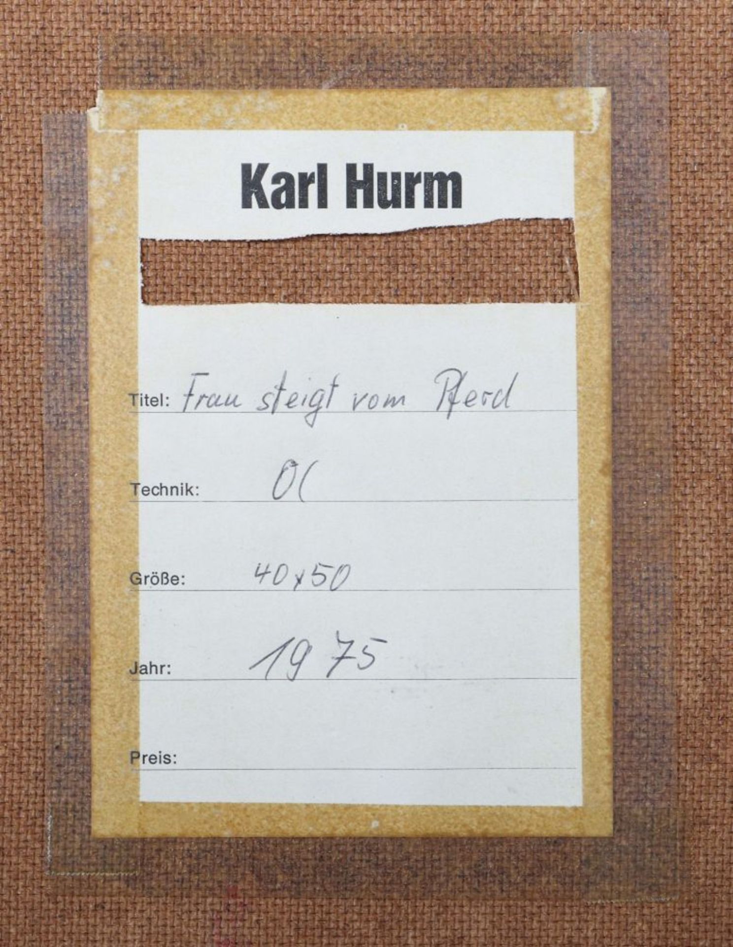 Hurm, Karl Weildorf 1930 - 2019 - Bild 4 aus 5