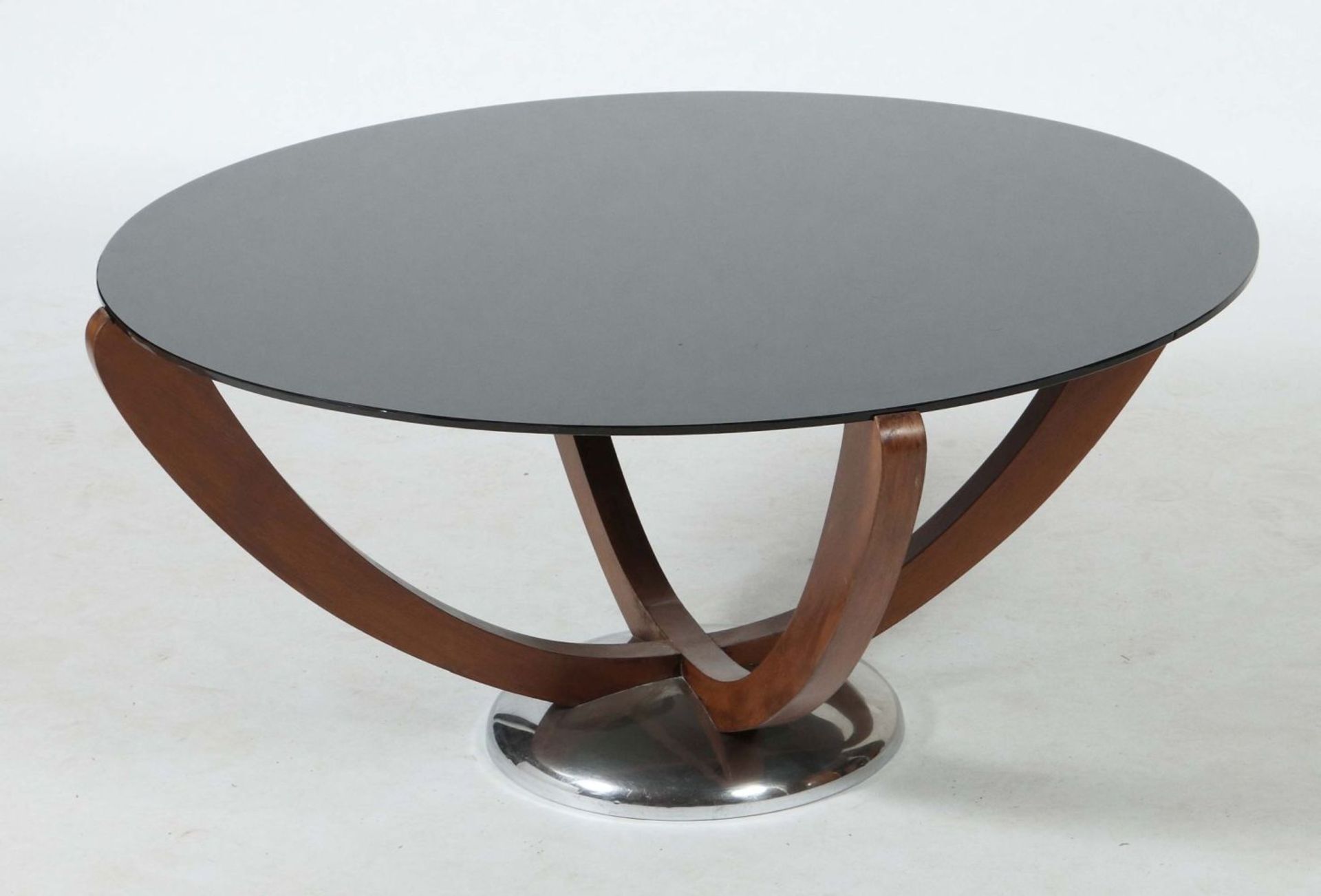 Couch-Tisch mit schwarzroter - Bild 2 aus 2
