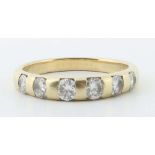 Brillantring Gelbgold 585, Ringschiene