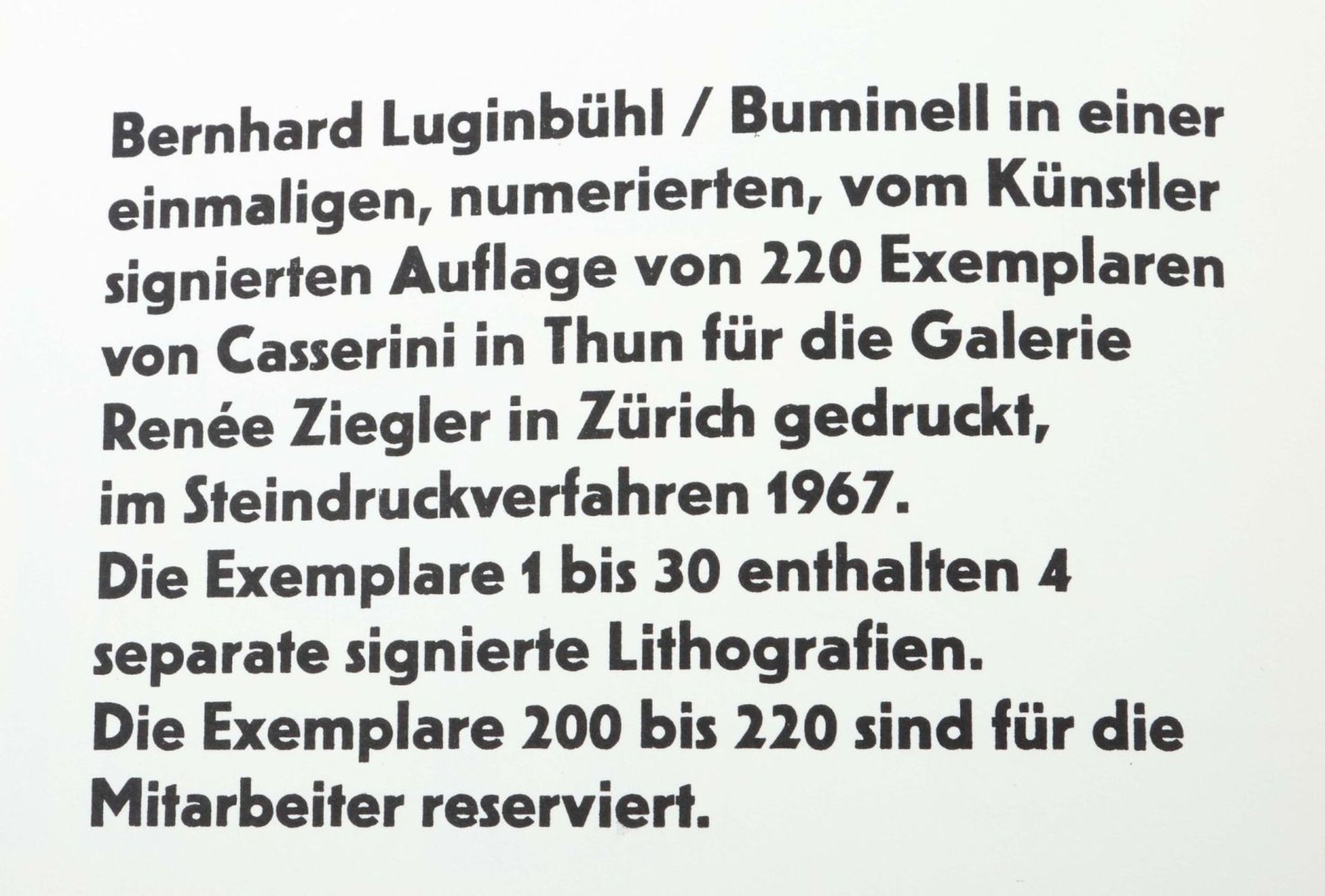 Luginbühl, Bernhard Buminell - Für - Bild 5 aus 6