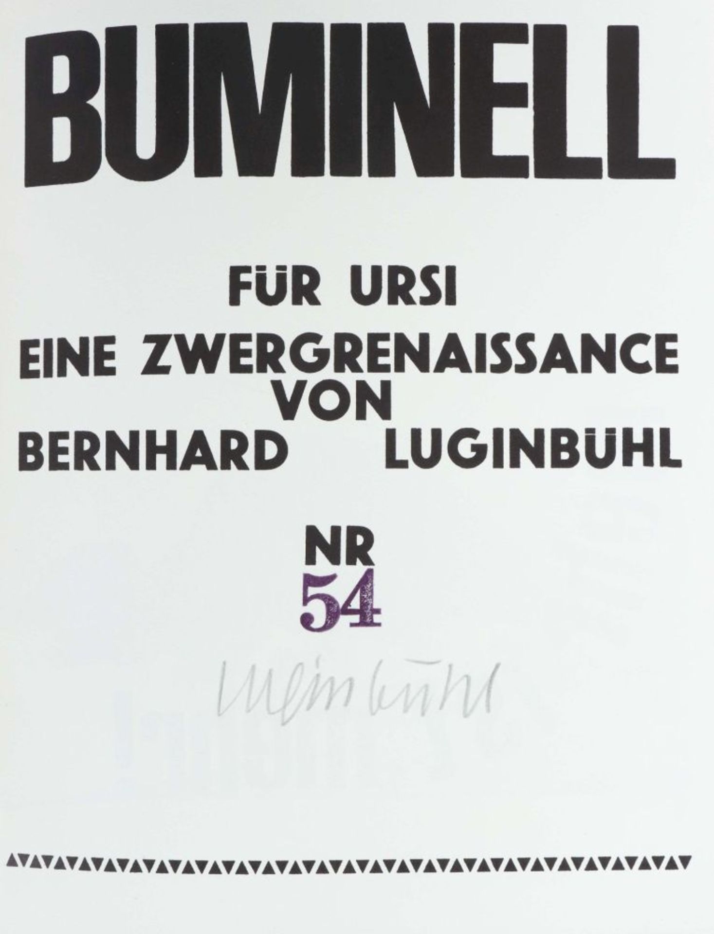 Luginbühl, Bernhard Buminell - Für - Bild 3 aus 6