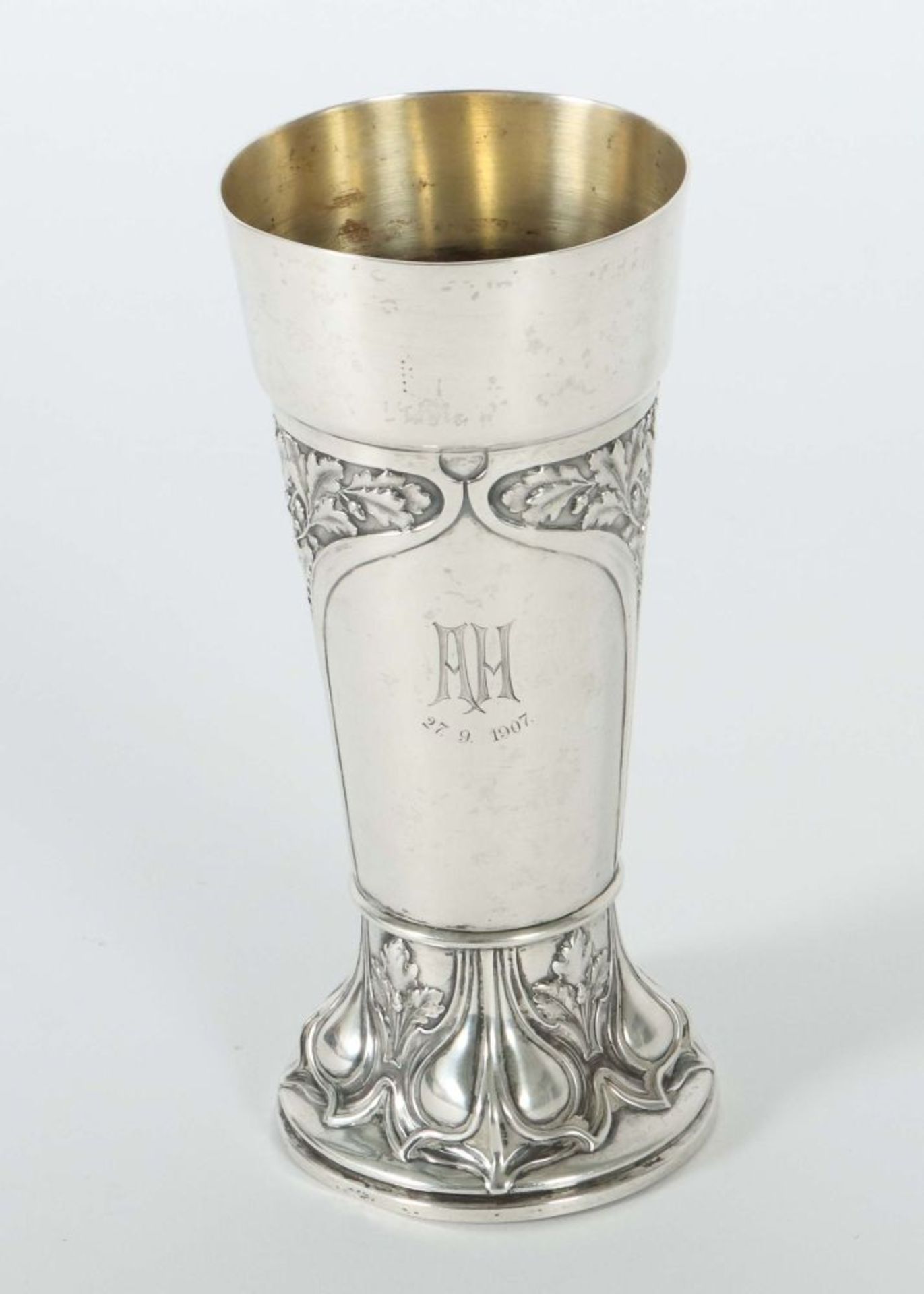 Jugendstil-Pokal Bruckmann & Söhne, - Bild 4 aus 5