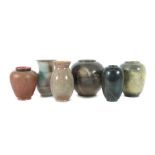 6 moderne Vasen ca. 1960er Jahre, 2x
