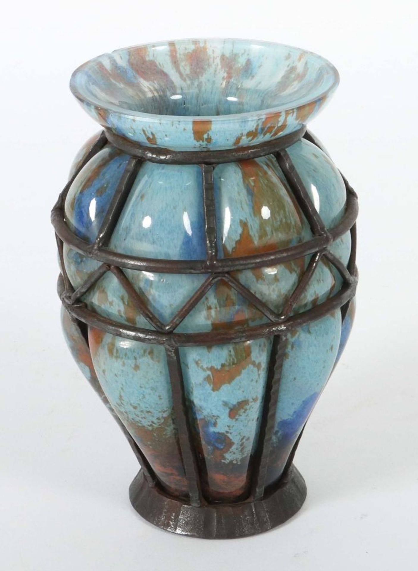 Art Déco-Vase mit Metallmontur wohl - Image 2 of 2