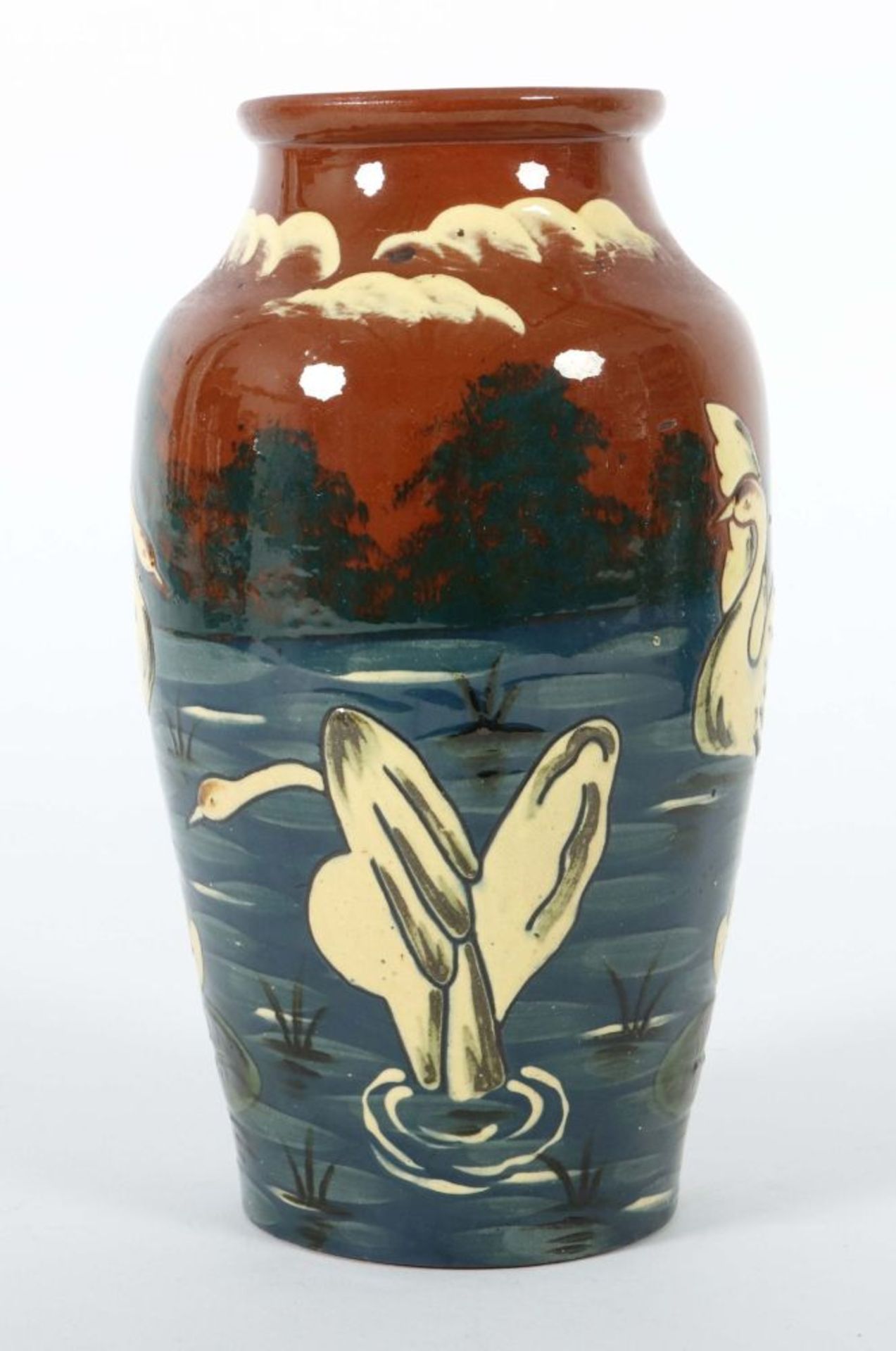 Jugendstil-Keramikvase Paul und Anna - Bild 2 aus 5