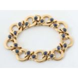 Saphirarmband Gelbgold 750,