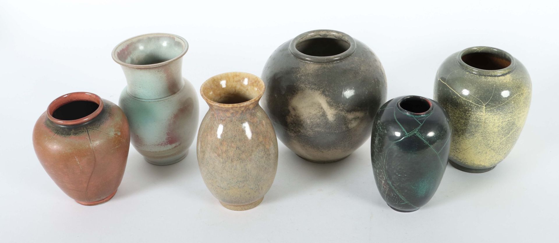 6 moderne Vasen ca. 1960er Jahre, 2x - Image 2 of 3