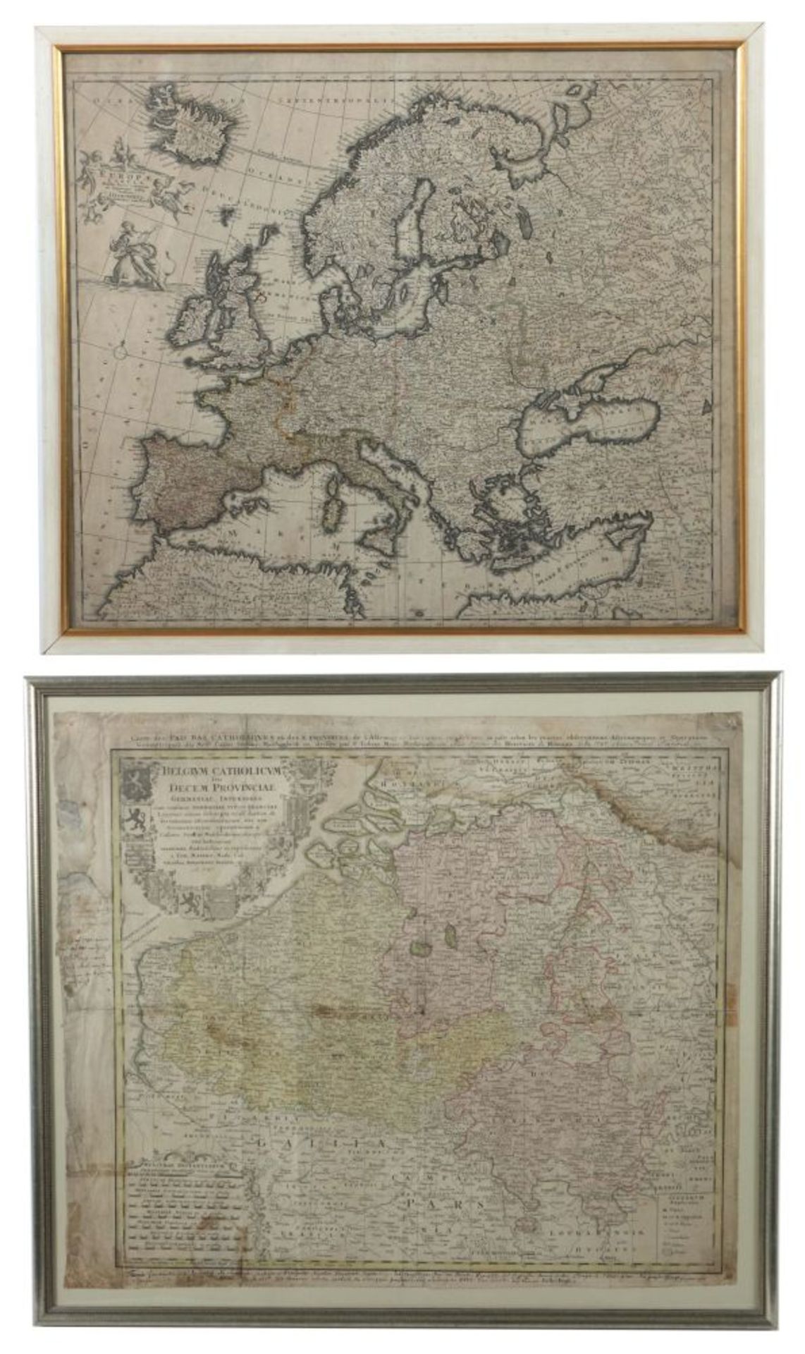 Paar Landkarten von "Europa" und
