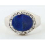 Chevalierring mit Lapis Lazuli und