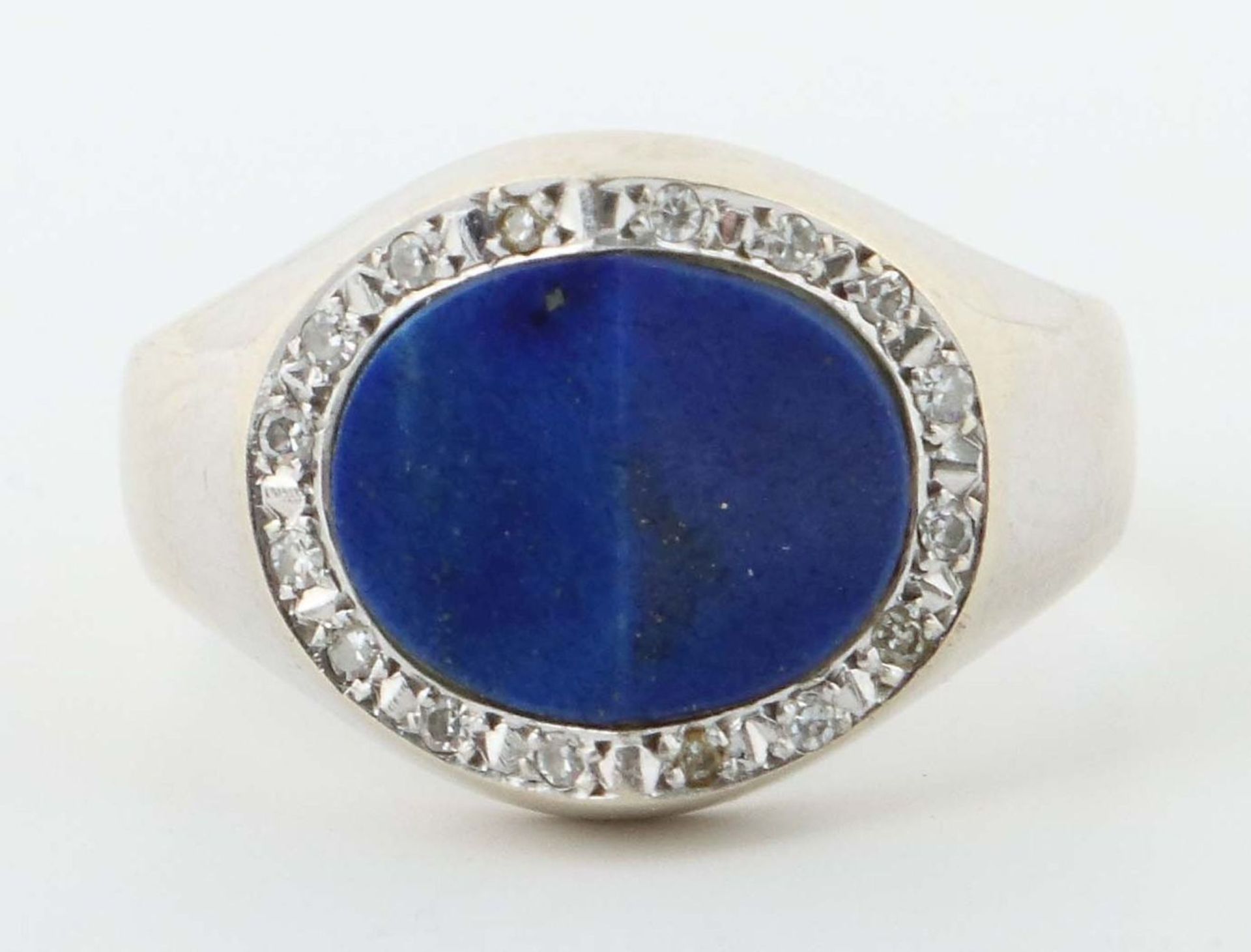 Chevalierring mit Lapis Lazuli und