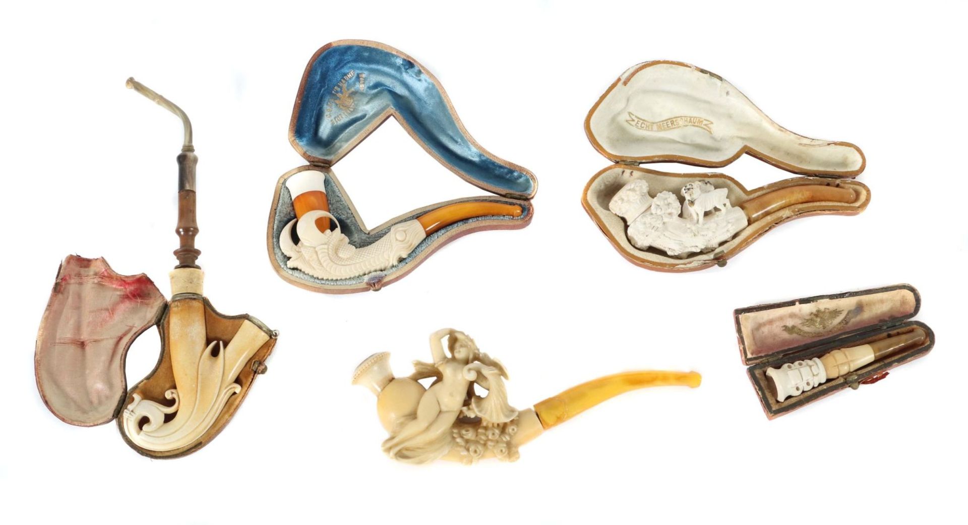 4 Meerschaumpfeifen, 1