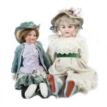 2 Puppen Deutschland., ca. 1920er,