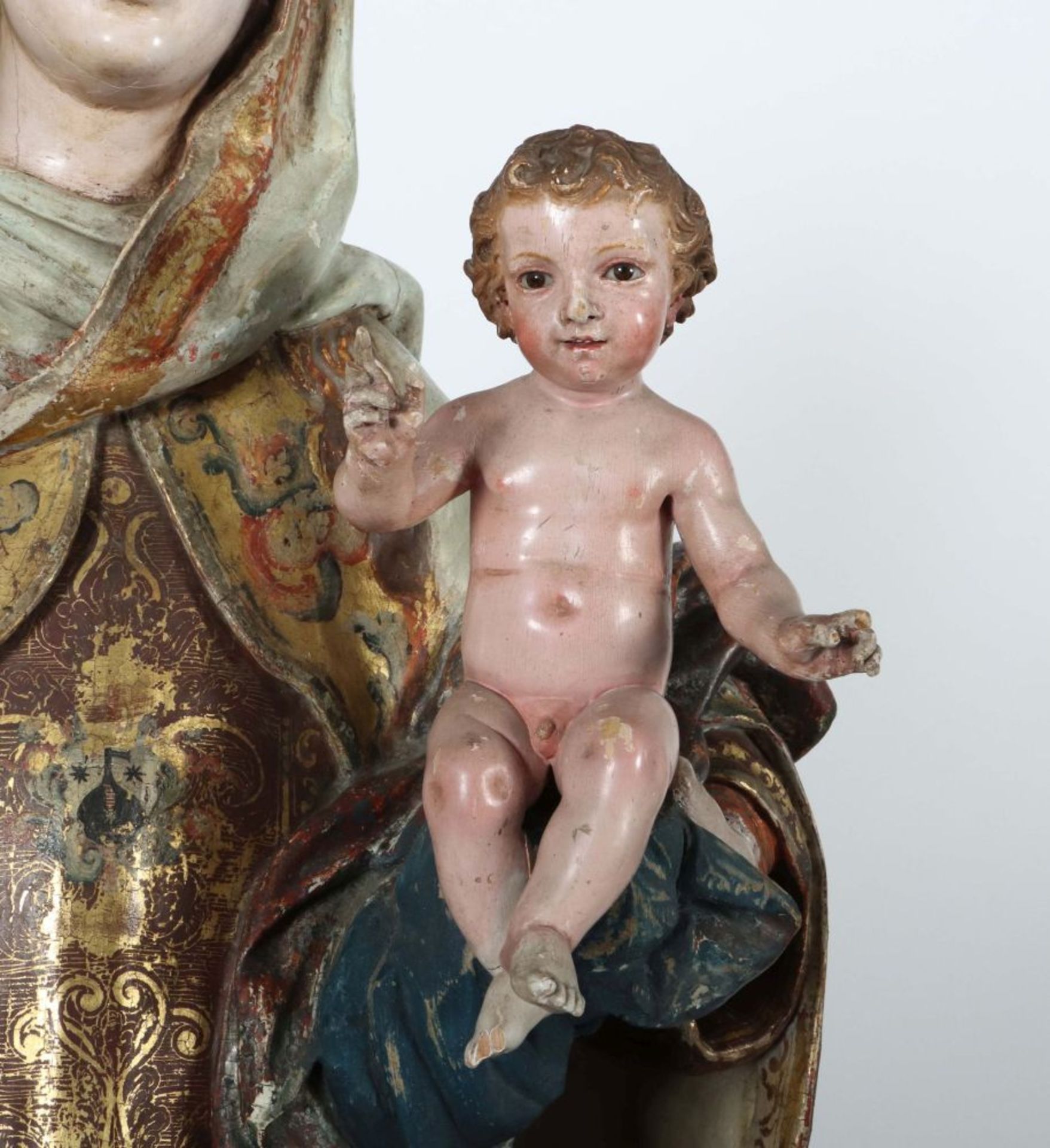 Madonna mit Kind wohl Spanien, 18./19. - Image 2 of 7