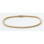 Brillant-Rivièrearmband Gelbgold 750,