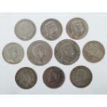 10 Reichsmark-Münzen 1904-12, Silber,