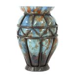 Art Déco-Vase mit Metallmontur wohl