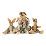 6 Schlenker-Hasen Steiff, 6 x Hase