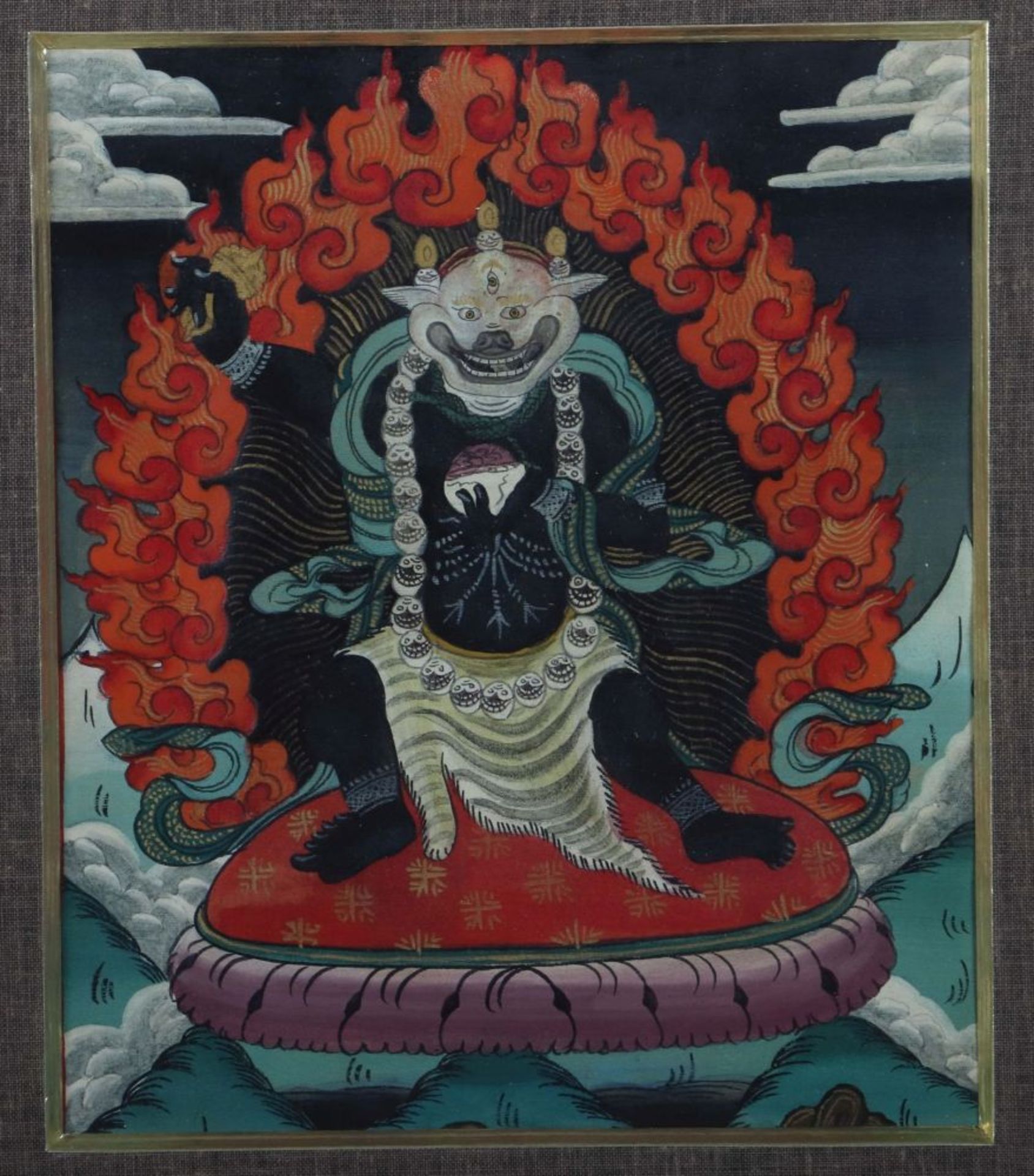 Vier Thangkas Nepal/Tibet, 20. Jh., 1 - Image 5 of 7