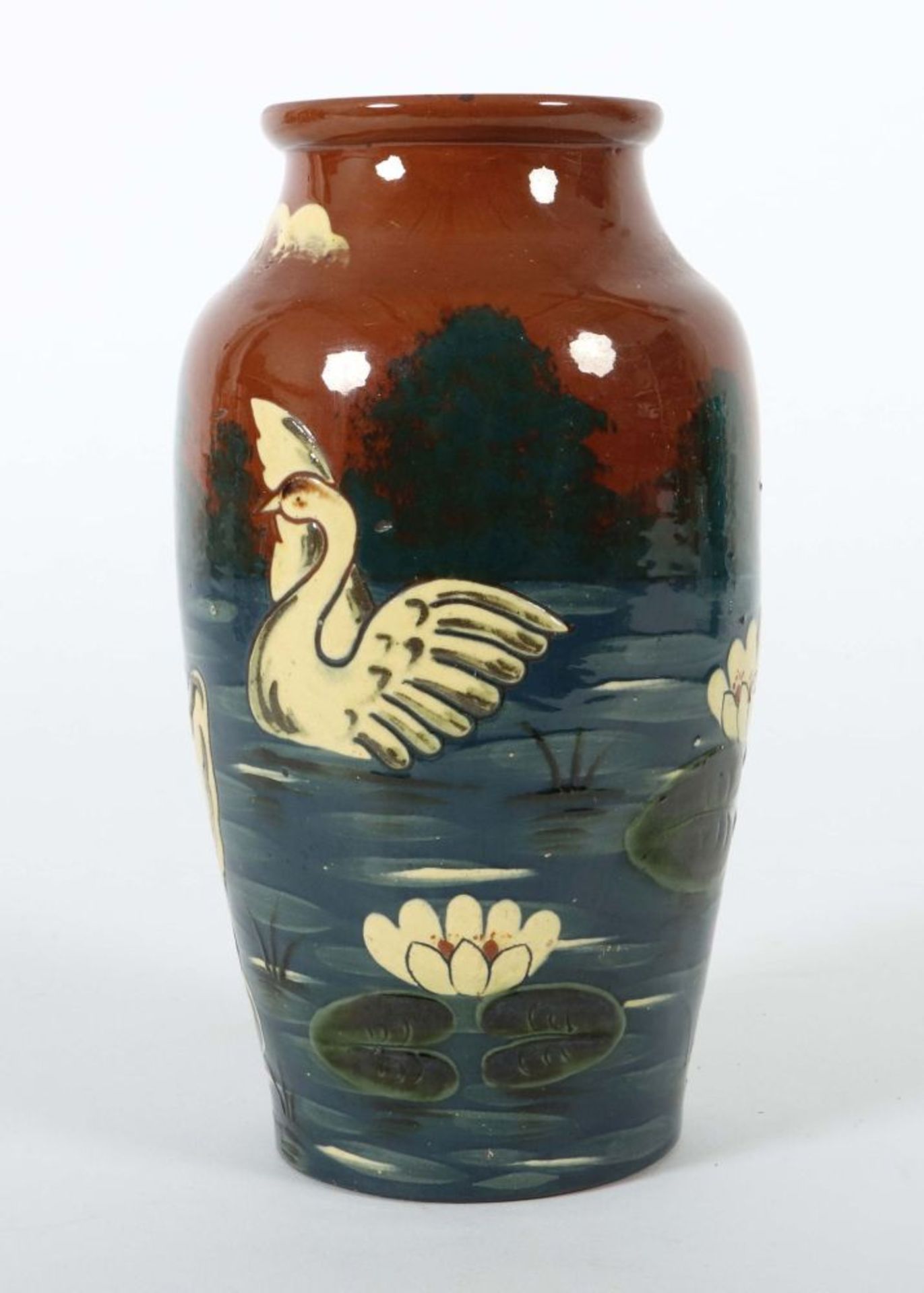 Jugendstil-Keramikvase Paul und Anna - Bild 3 aus 5