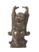 Hotai Buddha China, Bronze, kleine,