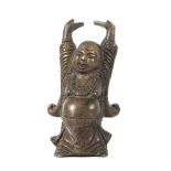 Hotai Buddha China, Bronze, kleine,