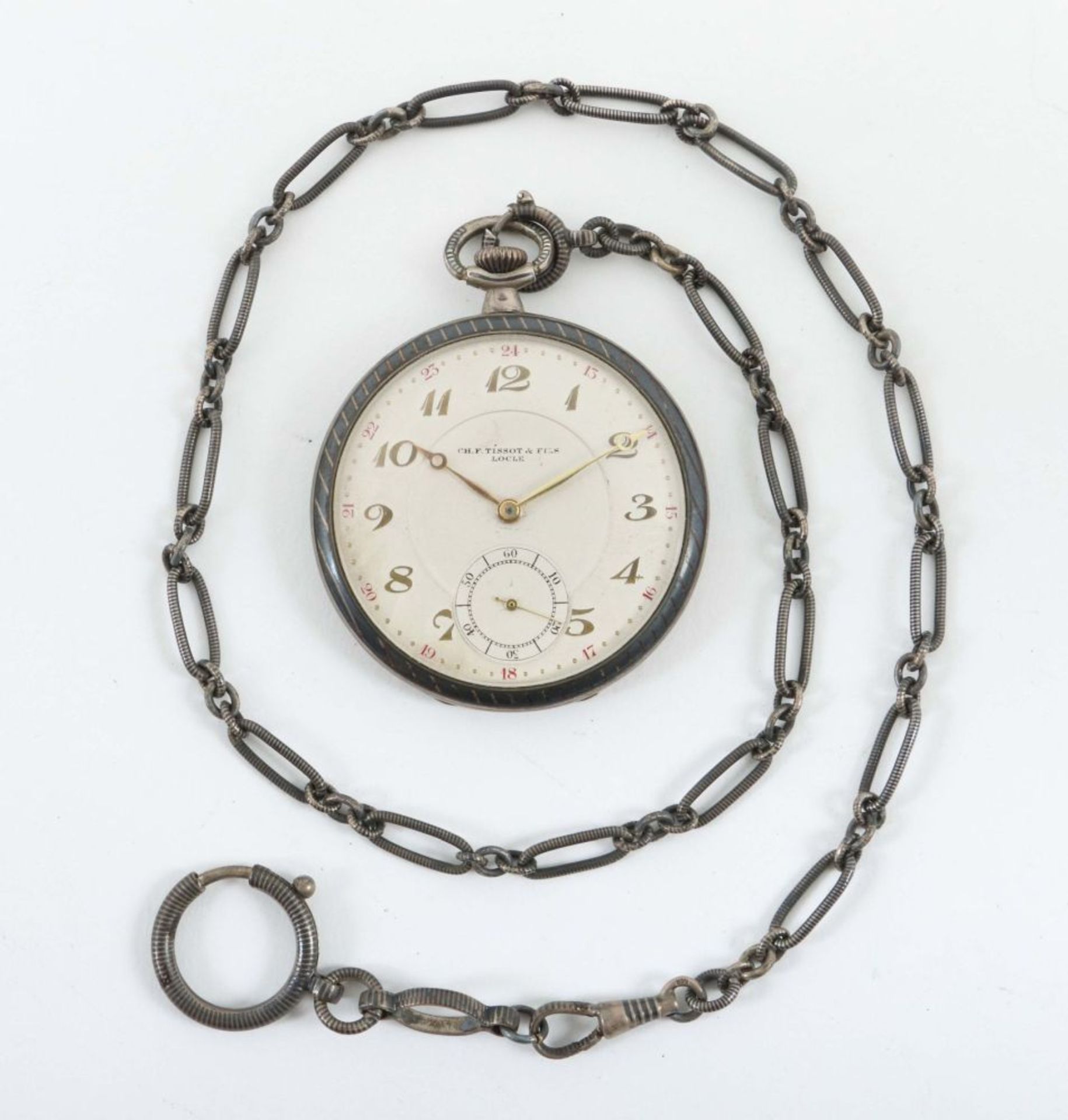 Taschenuhr TISSOT an Uhrenkette