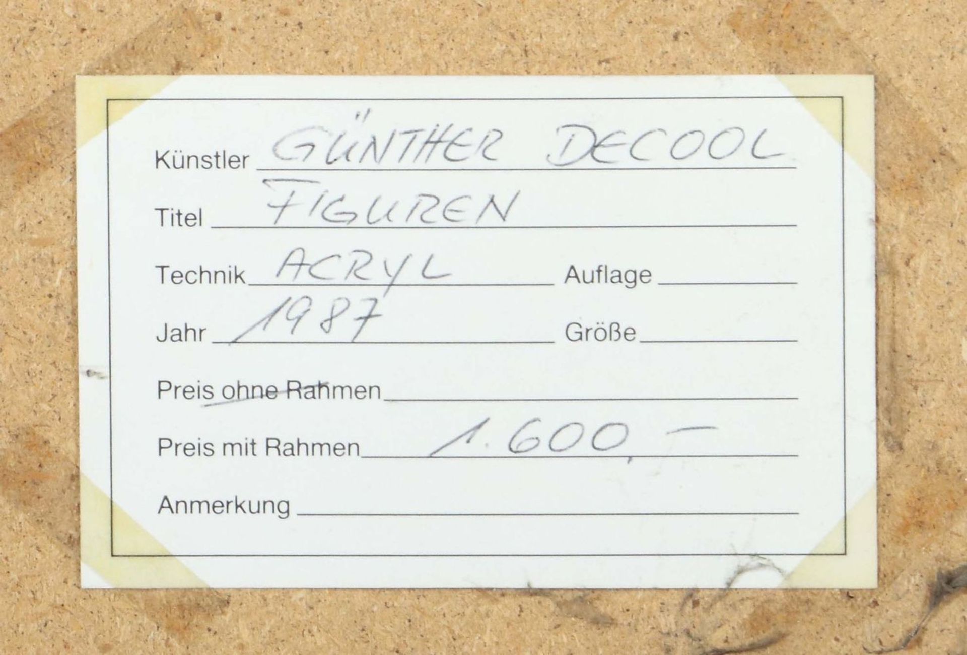 Decool, Günther Stuttgart 1932 - 2020 - Bild 4 aus 5