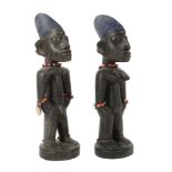 Yoruba Ibeji-Figurenpaar Nigeria, Holz