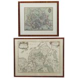Paar Landkarten "Ostfriesland" und
