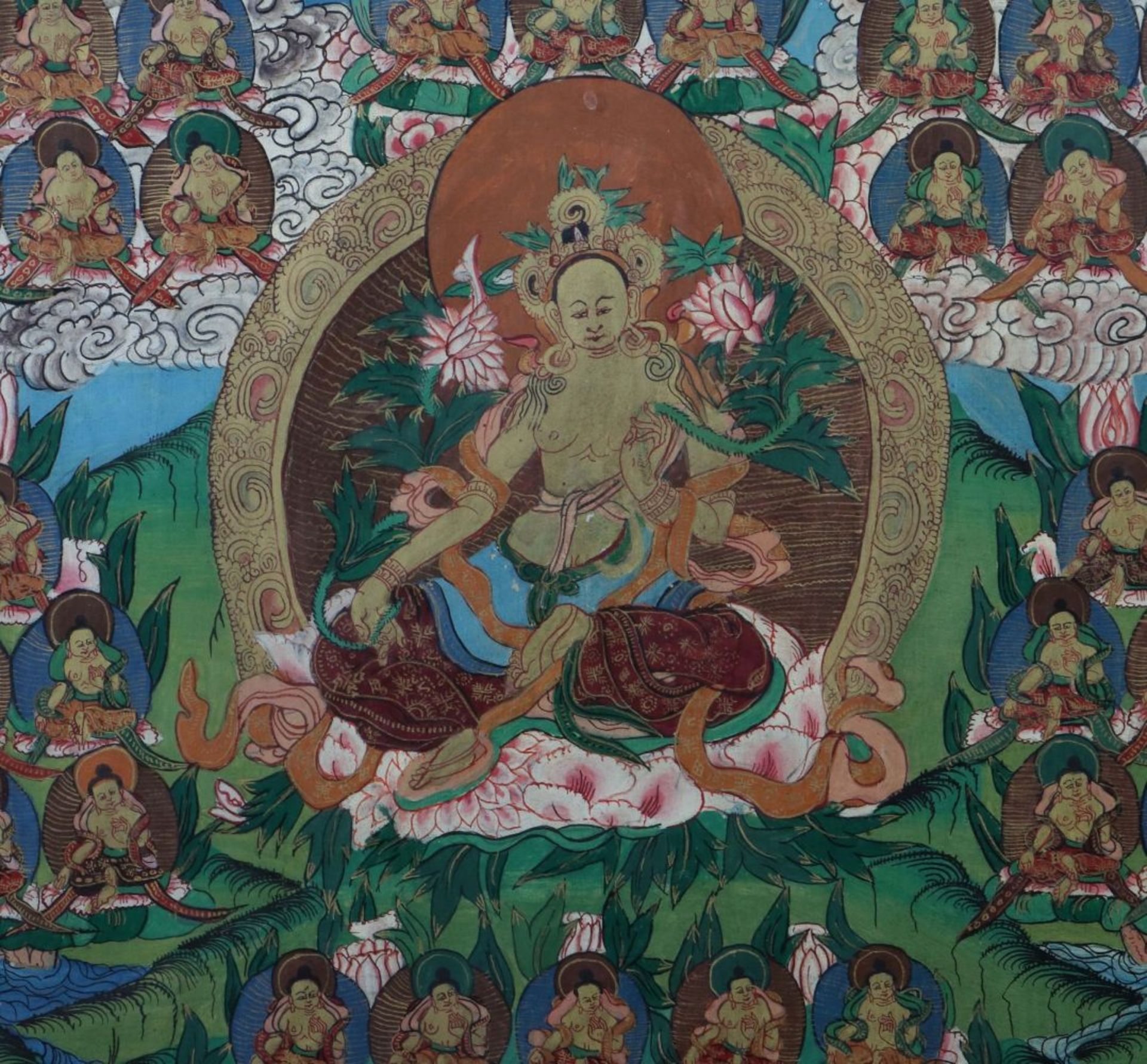 Vier Thangkas Nepal/Tibet, 20. Jh., 1 - Image 7 of 7